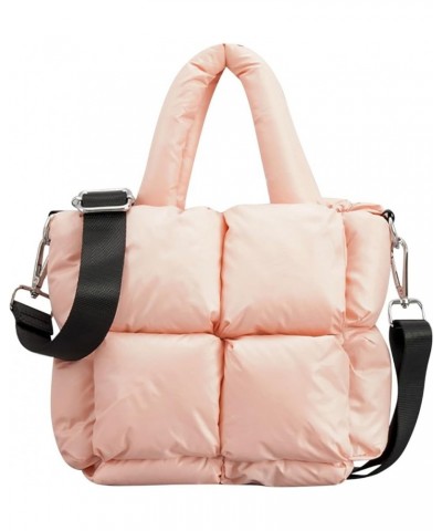 Men Bags Shoulder Tote Bag Winter Soft Quilted Shoulder Bag Down Shoulder Bag Ladies Handbag (Coffee, One Size) Pink $23.65 T...