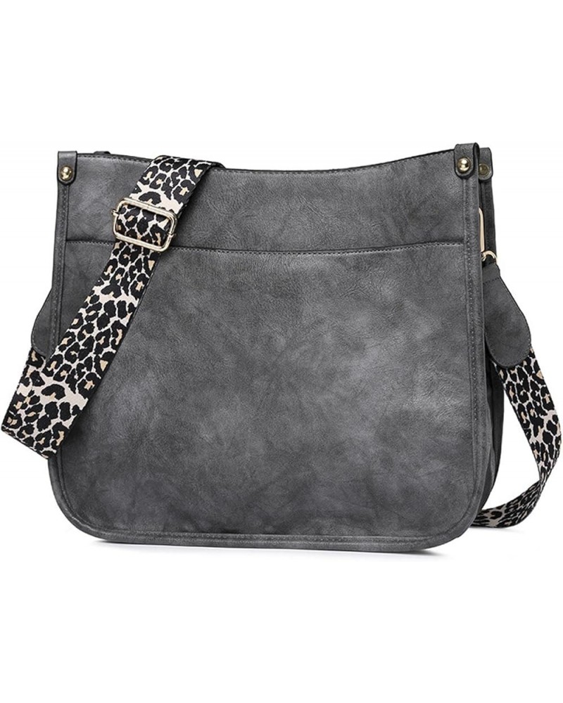 Crossbody Bags for Women Leather Hobo Shoulder Bag Tote Purses Handbag Satchel Bag Grey $18.85 Totes