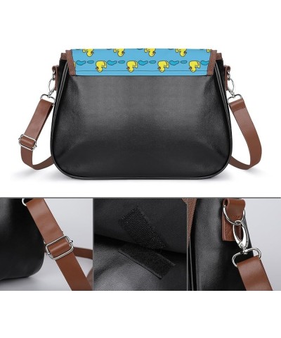 Women's Leather Small Flap Crossbody Purse Shoulder Bag Handbag Sling Bag for Women Pattern (275) $16.10 Satchels