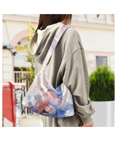 Orange Rose Bike Women Handbags Shoulder Bag, Shoulder Bag for Women, Autumn Handbags Gnomes With Ice Cream $13.24 Totes