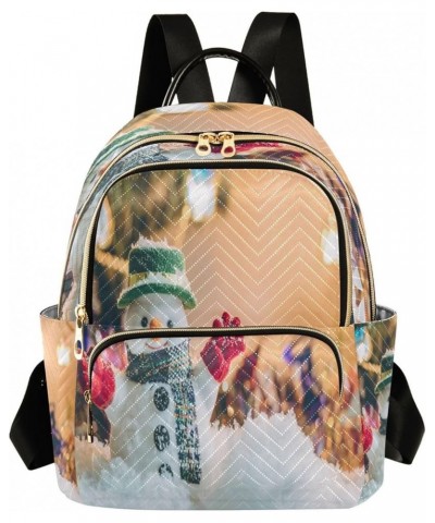 Snowman Snowflake Winter Snow Christmas Women Backpack Purse Ladies Fashion Shoulder Bag Daypack Travel Bag 7.5L Medium $15.5...