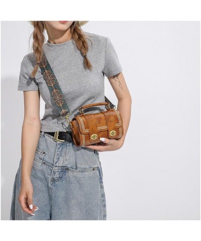 Small Crossbody Bags for Women Vintage Hobo Shoulder Handbag with Guitar Strap Crossbody Mobile Phone Purse Brown $16.36 Hobo...