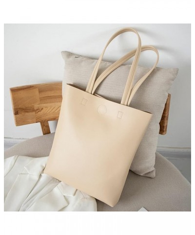 Hobo Bags for Women Leather Handbag Crossbody Bucket Tote Purse Ladies Shoulder Bags White Beige $46.35 Totes