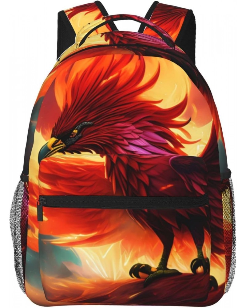 A Cartoon Phoenix Stylish And Lightweight Backpack,Comfortable To Carry,Multi-Pocket Design,23l Capacity,Easily Meet Your Dai...