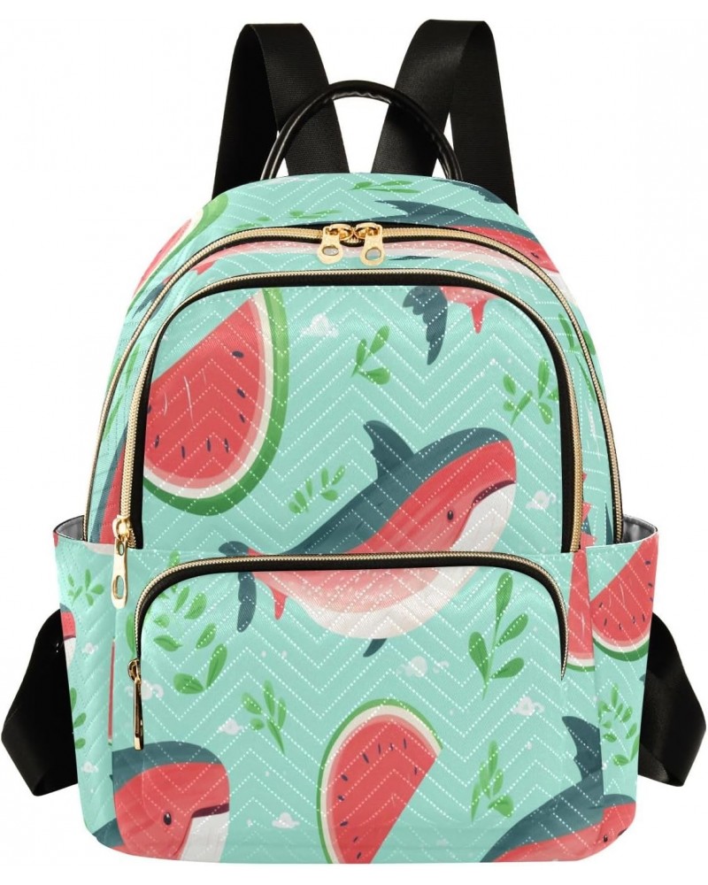 Whale Watermelon Women Backpack Purse Travel Daypack Shoulder Bag $18.54 Backpacks