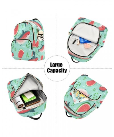 Whale Watermelon Women Backpack Purse Travel Daypack Shoulder Bag $18.54 Backpacks