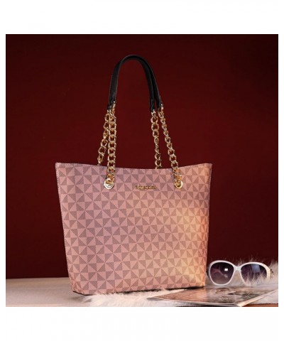 Purse and Handbags for Women Chain Shoulder Tote Bag H Pink $12.32 Totes