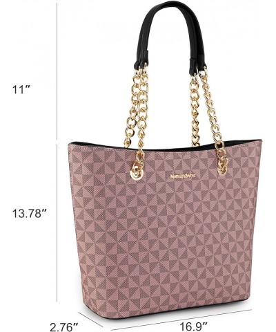 Purse and Handbags for Women Chain Shoulder Tote Bag H Pink $12.32 Totes