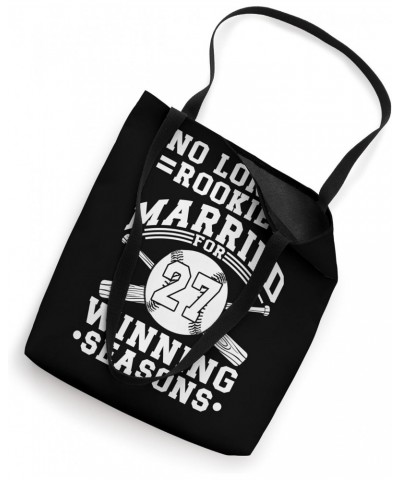 27th Wedding Anniversary Baseball Couple Husband Wife 27 Tote Bag $13.92 Totes