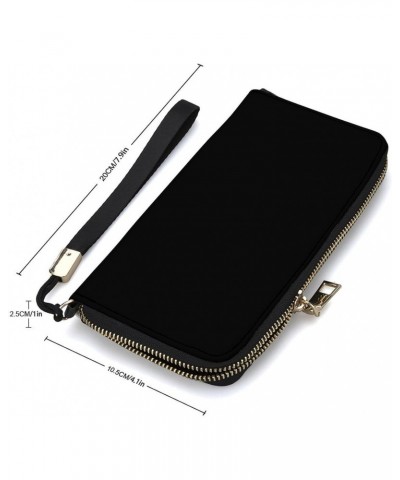 Weed Leaf Wristlet Wallet Leather Long Card Holder Purse Slim Clutch Handbag for Women $24.24 Wristlets