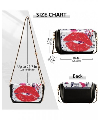 Crossbody Bags for Women Trendy Women's Black Shoulder Bag Small PU Leather Flap Cross Body Bag Handbags Pattern9 $21.72 Cros...