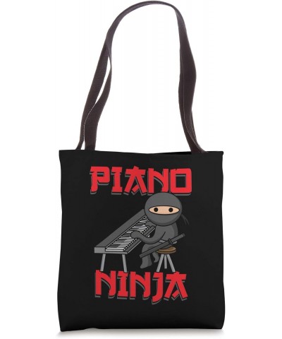 Piano Ninja | Funny Keyboard Player Pianist Gift Tote Bag $10.32 Totes