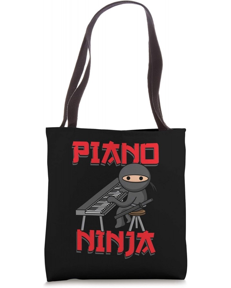 Piano Ninja | Funny Keyboard Player Pianist Gift Tote Bag $10.32 Totes