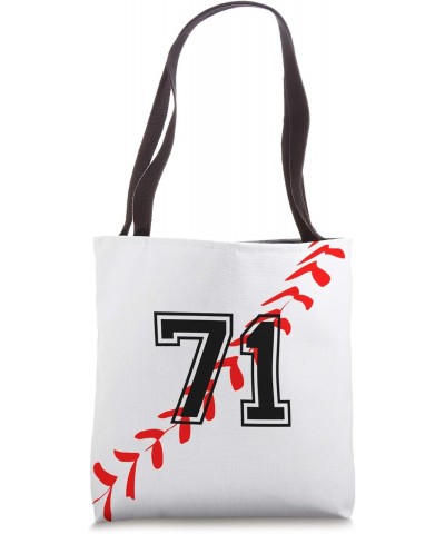 Baseball Jersey Number 71 Seventy One No 71 Game Play Tote Bag $10.71 Totes