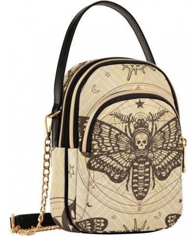 Small Crossbody Bags for Women Trendy Skull Butterfly Moon Sun Travel Sling Bag Women's Crossbody Handbags Satchel Bags $11.7...