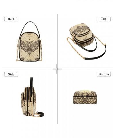 Small Crossbody Bags for Women Trendy Skull Butterfly Moon Sun Travel Sling Bag Women's Crossbody Handbags Satchel Bags $11.7...