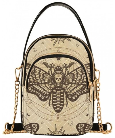 Small Crossbody Bags for Women Trendy Skull Butterfly Moon Sun Travel Sling Bag Women's Crossbody Handbags Satchel Bags $11.7...