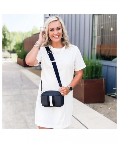 Ava Crossbody Bags For Women - Adjustable Body Strap - Shoulder Bag - Satchel - Black Gray $17.00 Crossbody Bags