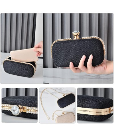 Ladies Clutch Bag Sparkly Rhinestone Evening Bag Women Charming Glittering Handbag Pink $25.02 Evening Bags