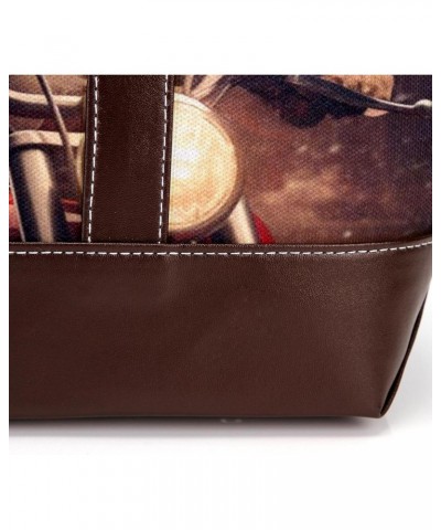 Santa Claus Canvas-Leather Mix Crossbody Bag, 13.3x4.7x12.2in, Durable Hand-Held Purse with Stylish Design $22.56 Crossbody Bags