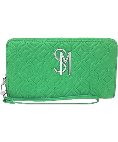 Women's Bangelo Zip Around Wallet Wristlet Green Flare $25.64 Wristlets