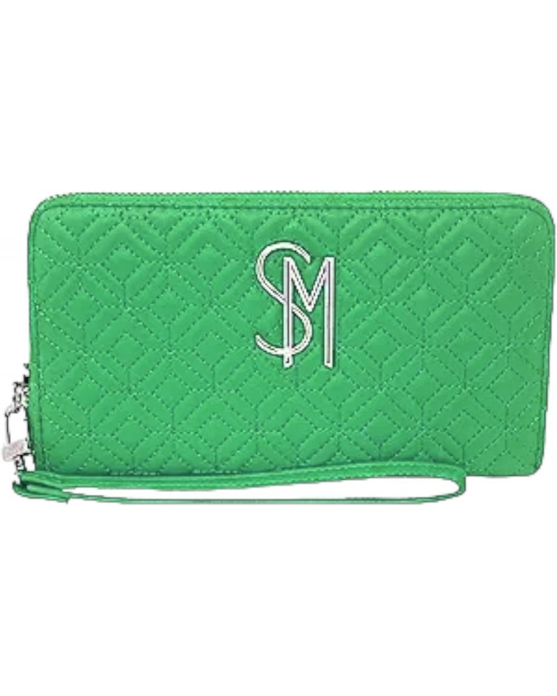 Women's Bangelo Zip Around Wallet Wristlet Green Flare $25.64 Wristlets