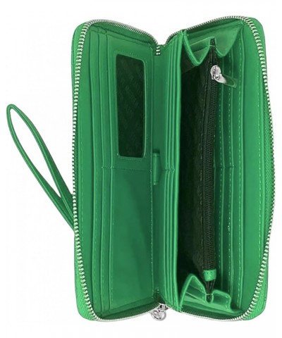 Women's Bangelo Zip Around Wallet Wristlet Green Flare $25.64 Wristlets