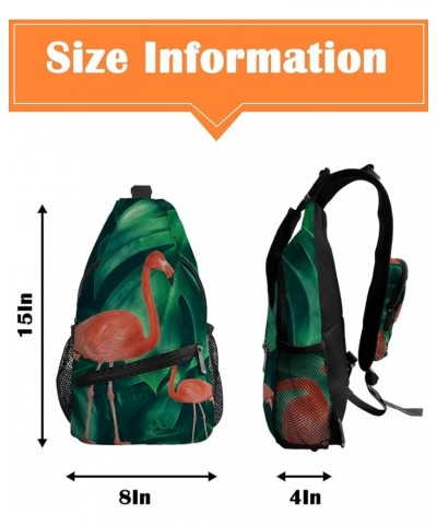 Sling Backpack, Ocean Creatures Beach Jellyfish Cyan Waterproof Lightweight Small Sling Bag, Travel Chest Bag Crossbody Shoul...