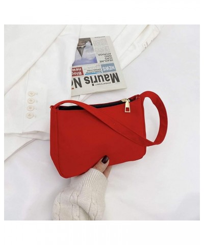 D K N Y Bag Handbag All-match Fashion Underarm Ladies One-shoulder Messenger Bag Messenger Bags (Orange, 20X6X14) Red $13.97 ...