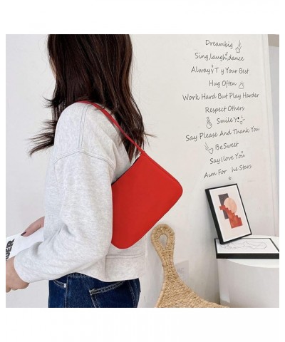 D K N Y Bag Handbag All-match Fashion Underarm Ladies One-shoulder Messenger Bag Messenger Bags (Orange, 20X6X14) Red $13.97 ...