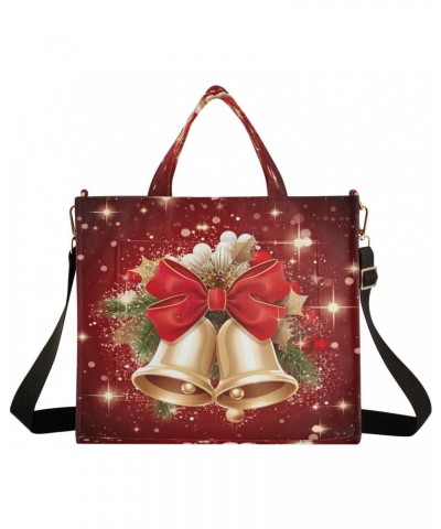 Christmas Bells Crossbody Bag Women Corduroy Tote Bags Casual Shoulder Handbag Hobo Messenger Bag, S $11.28 Totes