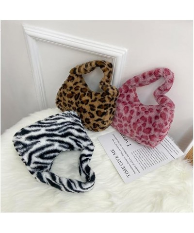 Leopard Print Y2k Purse Small Purses Trendy Purses for Women 2024 Shoulder Bag Cute Bag White $10.59 Totes