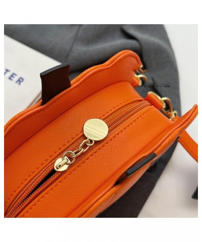 Halloween Pumpkin Crossbody Bag for Women Trendy Novelty Shoulder Bag Purse with Kawaii Ghost Key Chain Pendant Black-angry $...