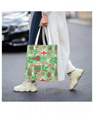 Merry Christmas Single Shoulder Fashion Canvas Tote Shopping Bags Handbags For Men And Women Merry Christmas9 $9.94 Totes