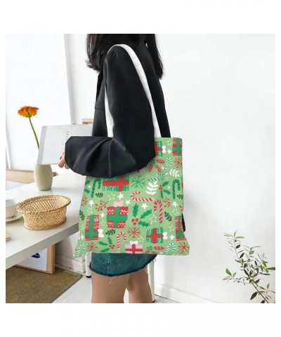 Merry Christmas Single Shoulder Fashion Canvas Tote Shopping Bags Handbags For Men And Women Merry Christmas9 $9.94 Totes