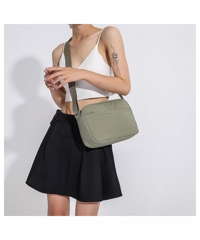 Women Nylon Purse and Handbag crossbody Camera Bag Shoulder Handbag Satchel Purse Soft Hobo Tote Bag Everyday Purse Green $14...