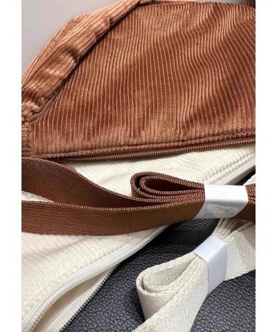 Corduroy Crescent Crossbody Bag for Women Hobo Sling Bag Casual Shoulder Bag Purse Cute Dumpling Bag for Travel Work Green $1...