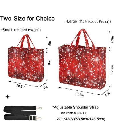 Womens Corduroy Handbag Snowflake Red Floral Satchel Bag with Shoulder Strap for Travel Beach Gym Shopping Multi05 $11.82 Sat...