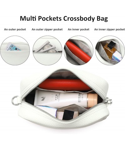 Crossbody Bags for Women Trendy Small Zipper Camera Bag Crossbody Purse Shoulder Handbags with Wide Guitar Strap A02-white $1...