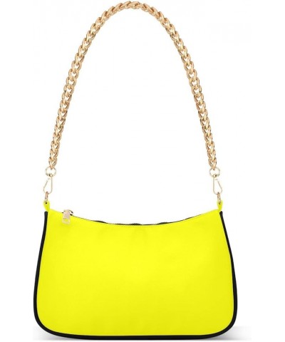 Peach Puff Women Shoulder Bag Mini Purse Yellow $15.19 Shoulder Bags