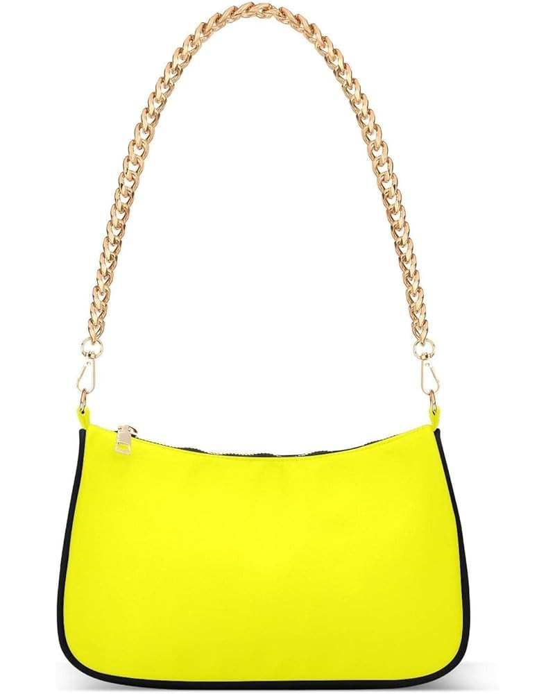 Peach Puff Women Shoulder Bag Mini Purse Yellow $15.19 Shoulder Bags