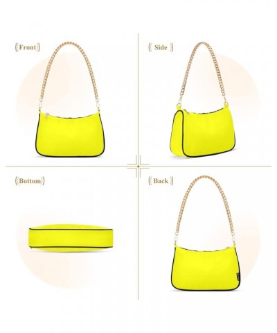 Peach Puff Women Shoulder Bag Mini Purse Yellow $15.19 Shoulder Bags