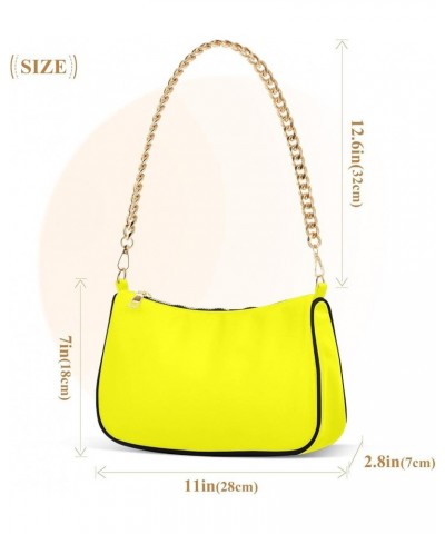 Peach Puff Women Shoulder Bag Mini Purse Yellow $15.19 Shoulder Bags