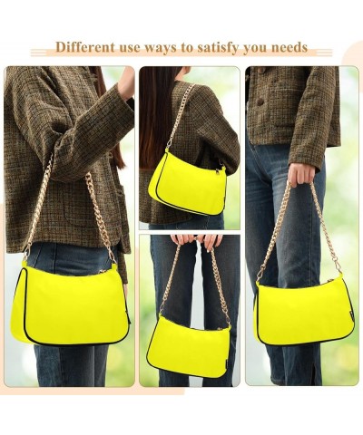 Peach Puff Women Shoulder Bag Mini Purse Yellow $15.19 Shoulder Bags