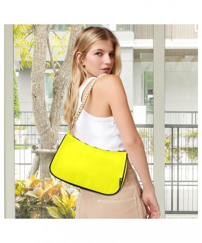 Peach Puff Women Shoulder Bag Mini Purse Yellow $15.19 Shoulder Bags