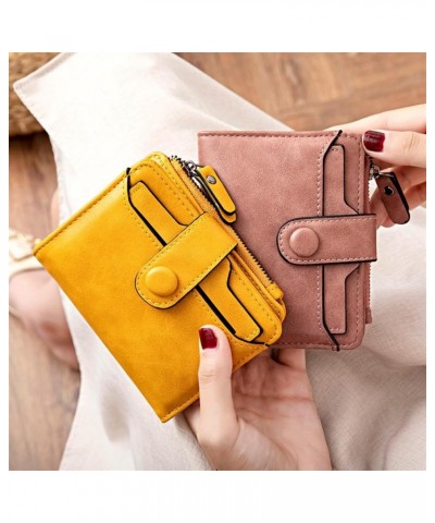 PU Leather Around Wallet Clutch RFID Blocking Purse Cards Notes Coins Wallet Buckle Wallet (Color : Pink) Dark blue $15.60 Wa...