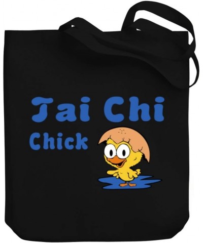 Tai Chi Chick Canvas Tote Bag 10.5" x 16" x 4 $21.99 Totes