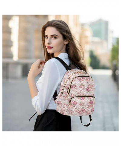 Red and Yellow Rose Flower Pattern Backpack Purse for Women Lightweight Back Pack Casual Daypack Travel Shoulder Bag Bookbag ...