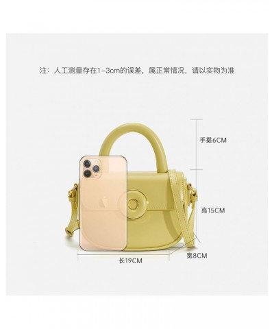 Cowhide Leather Women's Crossbody Bag Women's Handbag Female Shoulder Bag (Color : Lemon Yellow) Camel $38.16 Shoulder Bags