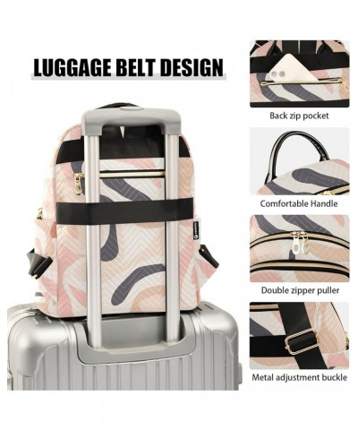 Mini Backpack Purse for Women, Pink Beige Grey Patterns Travel Bag Casual Daypack Shoulder Bag Medium $15.36 Backpacks